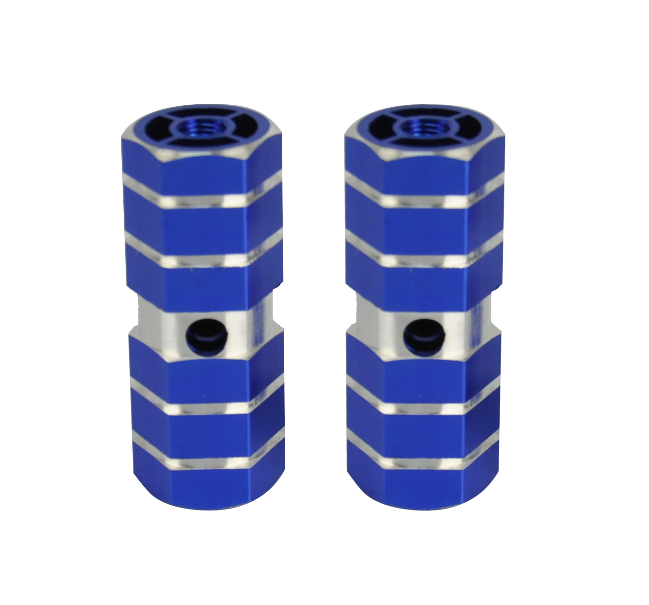 BMX Bicycle Cycle Bike Hexagonal Stunt Pegs Alloy Anodised Colour Wheel ...